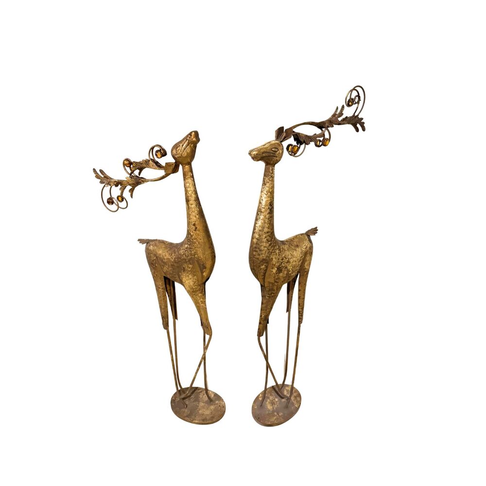 Decorative Holiday Deer (Set of 2)